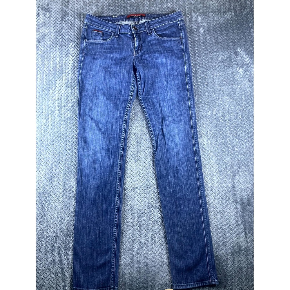 City of Others Los Angeles Straight Jeans Womens 30 Blue Denim Stretch Mid Rise